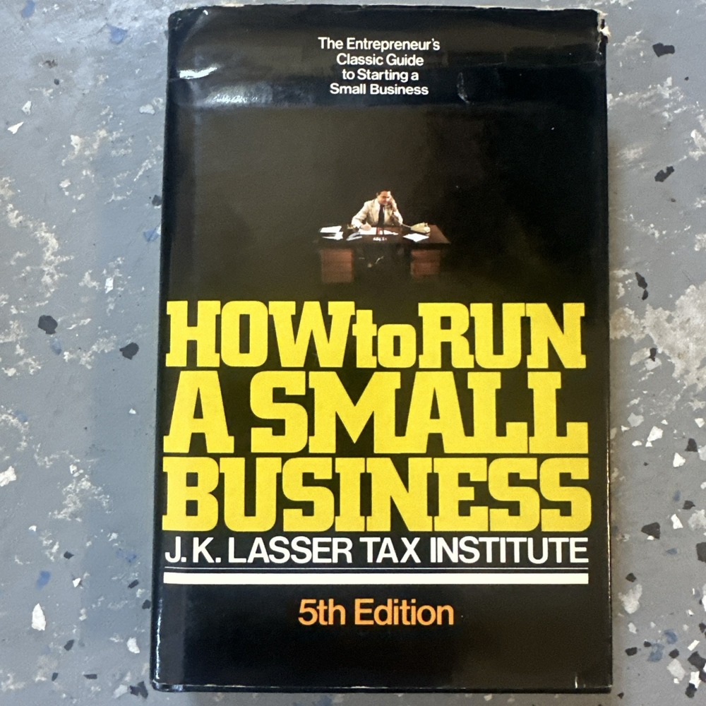 How to Run a Small Business - Hardcover By Lasser, J K - GOOD 5th Edition